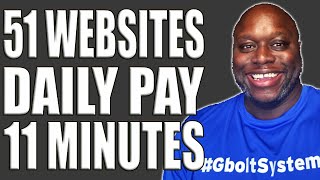 51 Websites That Will Pay You EVERY DAY Within 24 Hours Easy Work At Home Jobs [upl. by Haik]