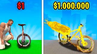 BICICLETA de 1 a 1000000 en GTA 5 [upl. by Eimrots]