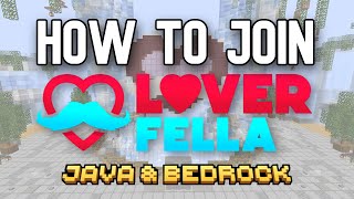 How to Join The Loverfella Server on Bedrock and Java Edition [upl. by Ahsito]