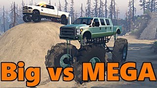 Spin Tires  Big Truck vs MEGA TRUCK [upl. by Hashimoto833]