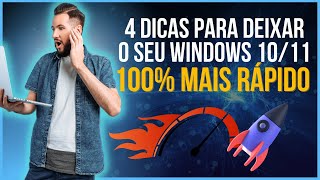 Como melhorar desempenho WINDOWS  OTIMIZAÇÃO DO WINDOWS 1011 MSCONFIG [upl. by Yoj476]