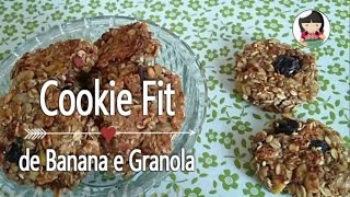 Cookies Fit  Banana e Granola  Dika da Naka [upl. by Ramma]