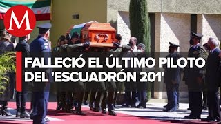 Rinden honores fúnebres a veterano Carlos Garduño último piloto del Escuadrón 201 [upl. by Fadil901]