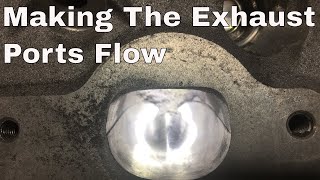 How To Port LS Cylinder Heads Part 2 Exhaust Port [upl. by Jordanson]