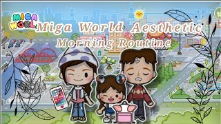 Miga world aesthetic morning routine☕🎀  Miga world   Itz Miga Fairy [upl. by Naerda]