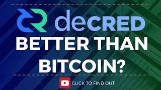 DECRED COIN 2018  WILL IT BE BETTER THAN BITCOIN [upl. by Refotsirk]