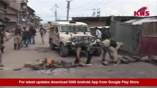 Stone pelting at Batamaloo Srinagar [upl. by Alacim]