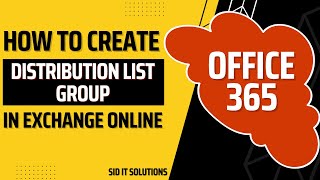 How To Create Distribution List Group in Exchange Online  Microsoft Office 365 Admin Center [upl. by Aidaas]