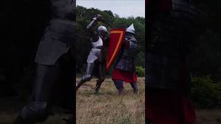 Zweihander vs Armingsword and Heatershield  harness fencing [upl. by Jocelyn]