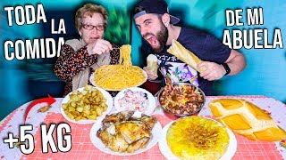 ME ENFRENTO A TODA LA COMIDA DE MI ABUELA ¿CUÁNTO PUEDO COMER [upl. by Aroz157]