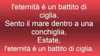 Estate  Lorenzo Jovanotti Cherubini Lyric Music [upl. by Yorled]