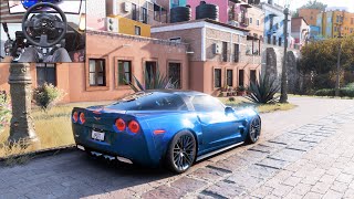 Corvette ZR1  Forza Horizon 5  Thrustmaster T300RS gameplay [upl. by Nosle501]