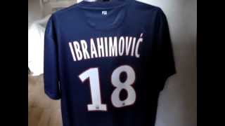 Maillot PSG IBRAHIMOVIC 20122013 [upl. by Llertnahs]