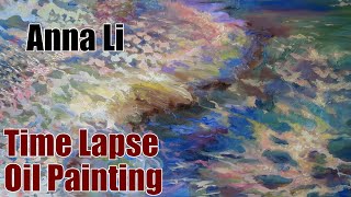 Oil Painting Time Lapse  Abstract Sea [upl. by Setarcos]