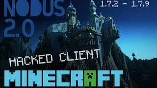 Minecraft 172  1710  Hacked Client  NODUS 20   Forcefield like a BOSS HD [upl. by Fradin506]