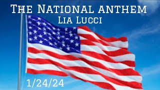 Whitney Houston National Anthem sung by Lia Lucci ￼ [upl. by Akiv]