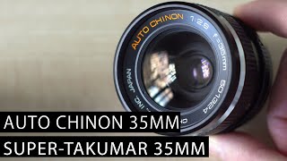 Auto Chinon 35mm vs SuperTakumar 35mm  A very quick test [upl. by Avon]