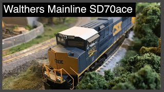 Walthers Mainline DCC and Sound CSX SD70ace Unboxing Ho scale [upl. by Cummine]