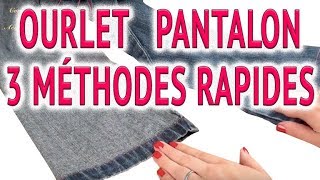 Comment faire un ourlet de pantalon ✂️ 👍 3 méthodes rapides [upl. by Neened]