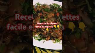 Recette de blettes ⁉️😜😋 viralvideo millionaire fypシ゚viral fypシ゚ 4454 youtubeshorts ytshorts [upl. by Nosro]