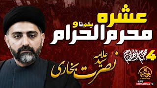 🔴Live Majlis  4th Muharram  Maulana Syed Nusrat Abbas Bukhari  New Rizvia Society [upl. by Ahsaz67]