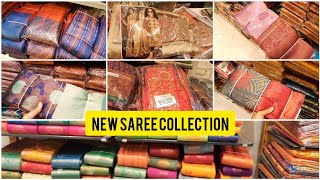 Latest saree collection  Jeyachandran Textiles saree collection  tnagar Pongal saree collection [upl. by Fernand]