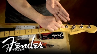 How To Change Your Bass Strings  Fender [upl. by Ahcsatan]