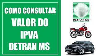 Como consultar valor do IPVA 2021 DETRAN MS [upl. by Peterson16]