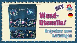 DIY  WandUtensilo Organizer zum Aufhängen • Sami Dolls Tutorials [upl. by Akcire8]