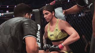 UFC 307 Fight Simulation ketlen vieira vs kayla harrison [upl. by Aneehsyt]