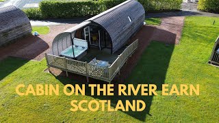 CABIN STAY IN CRIEFF ON THE RIVER EARN SCOTLAND [upl. by Lloyd]