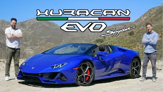 2020 Lamborghini Huracan Evo Spyder Review  Suns Out Guns Out [upl. by Ajat]