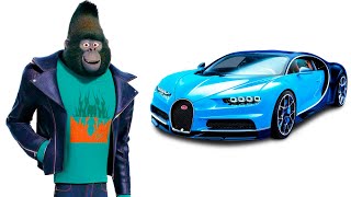 SING 2 MOVIE CHARACTERS AND THEIR FAVORITE CARS WEAPONS AND OTHERS [upl. by Mintun535]