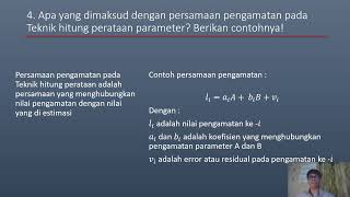 TUGAS PRESENTASI PRINSIP KUADRAT TERKECIL MATA KULIAH HITUNG PERATAAN [upl. by Markowitz]