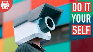 How to make a Camera Mask with Paper or Cardboard  DIY Printable Template [upl. by Ennire670]