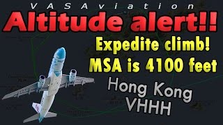 REAL ATC Shenzen A320 NEAR MISS  LOW ALTITUDE UNDER MSA [upl. by Eneiluj]