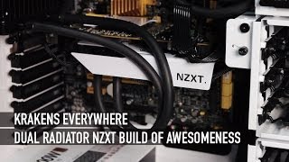 Krakens Everywhere  NZXT Dual Radiator Build 4770K  48 GHz [upl. by Elleynod]