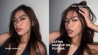 latina makeup tutorial on a FILIPINA 😍 [upl. by Medarda765]