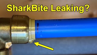 6 Mistakes That Cause SharkBite Fittings To Leak Watch before using SharkBite in your plumbing [upl. by Eidde]