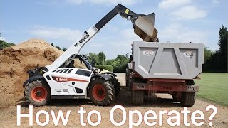 How to operate a Bobcat Telehandler POV [upl. by Livvyy489]