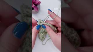 How to Crochet the VShell Stitch Left Handed Part 6 [upl. by Hullda724]