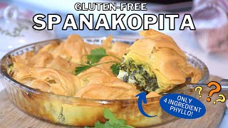 The ONLY glutenfree SPANAKOPITA Greek Spinach Pie recipe that WORKS  Arwies Bakery [upl. by Aznecniv416]