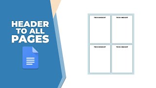 How to apply the same header to all pages in Google Docs [upl. by Flieger834]