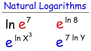 Natural Logarithms [upl. by Jennica731]