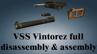 VSS Vintorez full disassembly amp assembly [upl. by Ydeh]