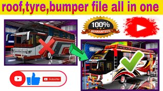 bus simulator indonesia roof file how to add roofbumbertyre file in bus simulator indonesia [upl. by Ariahs]