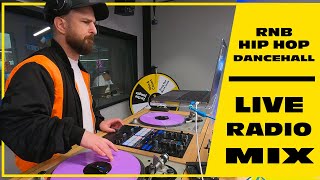 DJ MIX LIVE ON RADIO  Hip HopRnBDancehall [upl. by Ahsienaj208]