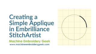 How to digitize a simple appliqué in Embrilliance StitchArtist Level 1 [upl. by Quinn]