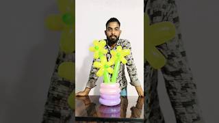 How to make balloon flower 🌸trending shorts viralvideo ytshortsindia top event art magic [upl. by Ricketts]