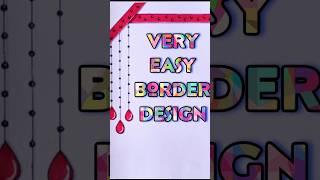 EASY BORDER DESIGNSPROJECT WORK DESIGNSCORNER AND SIDE BORDER DESIGN borderdesigns shorts [upl. by Chesnut837]